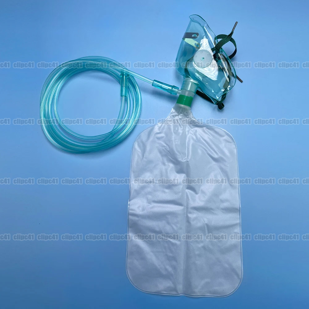 Oxygen Mask Non-Rebreather - 1Pc Adult High Concentration Oxygen Face