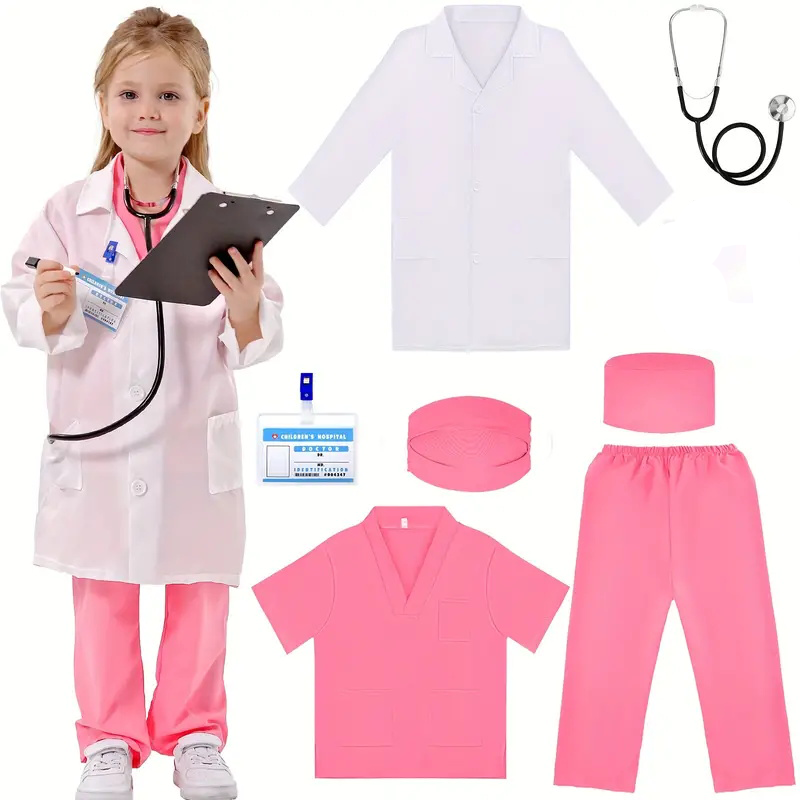 7PCS Kids Doctor Nurse Cosplay - Medical Lab Units recension och pris