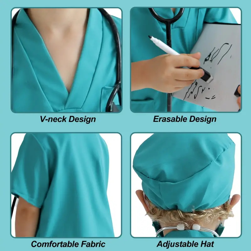 7PCS Kids Doctor Nurse Cosplay - Medical Lab Units recension och pris