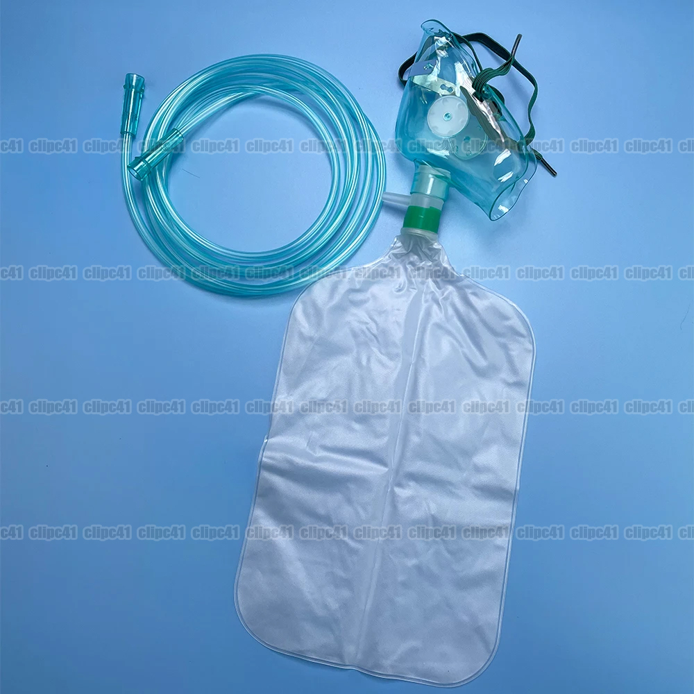 1Pc Adult High Concentration O - Oxygen Mask Non-Rebreather recension och pris