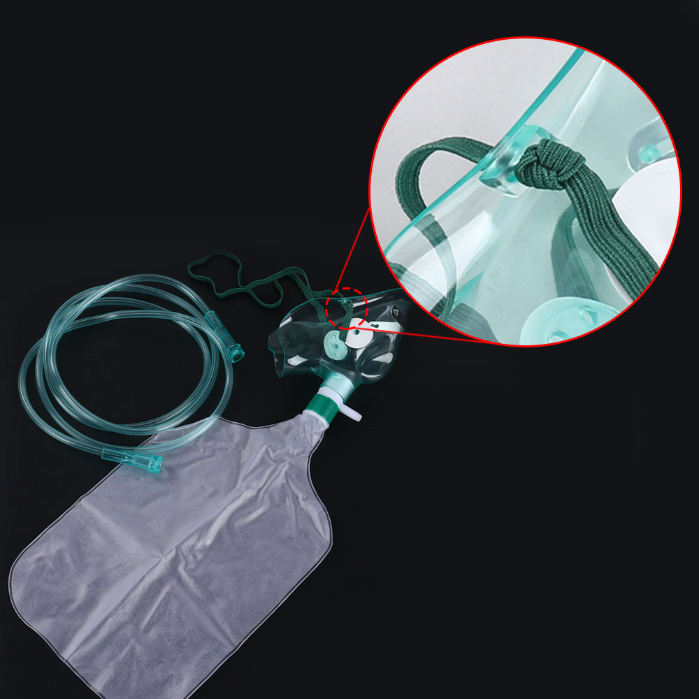 1Pc Adult High Concentration O - Oxygen Mask Non-Rebreather recension och pris