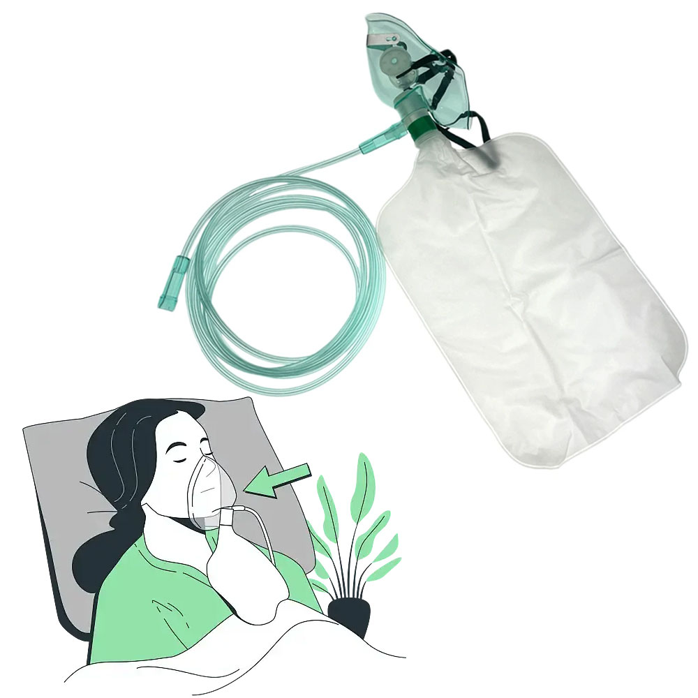 5-10Pcs Disposable Adult High  - Oxygen Mask Non-Rebreather recension och pris